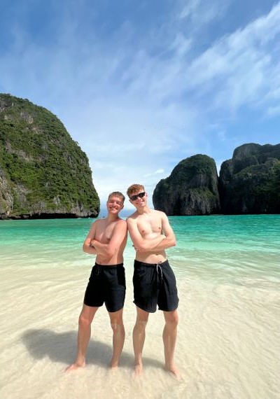 2 guys on Beach